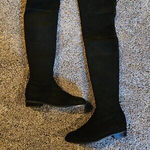 Stuart weitzman black suede lowland 7.5